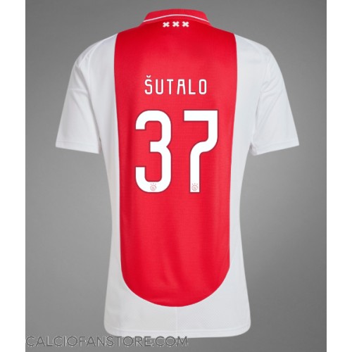 Maglia Calcio Ajax Josip Sutalo #37 Prima Divisa 2024-25 Manica Corta